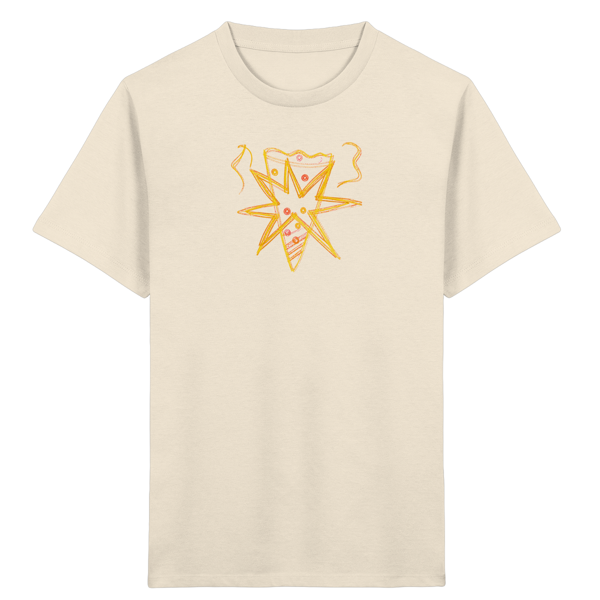 Currygelbe Sternenschultüte für Kinder - Kinder Bio T-Shirt