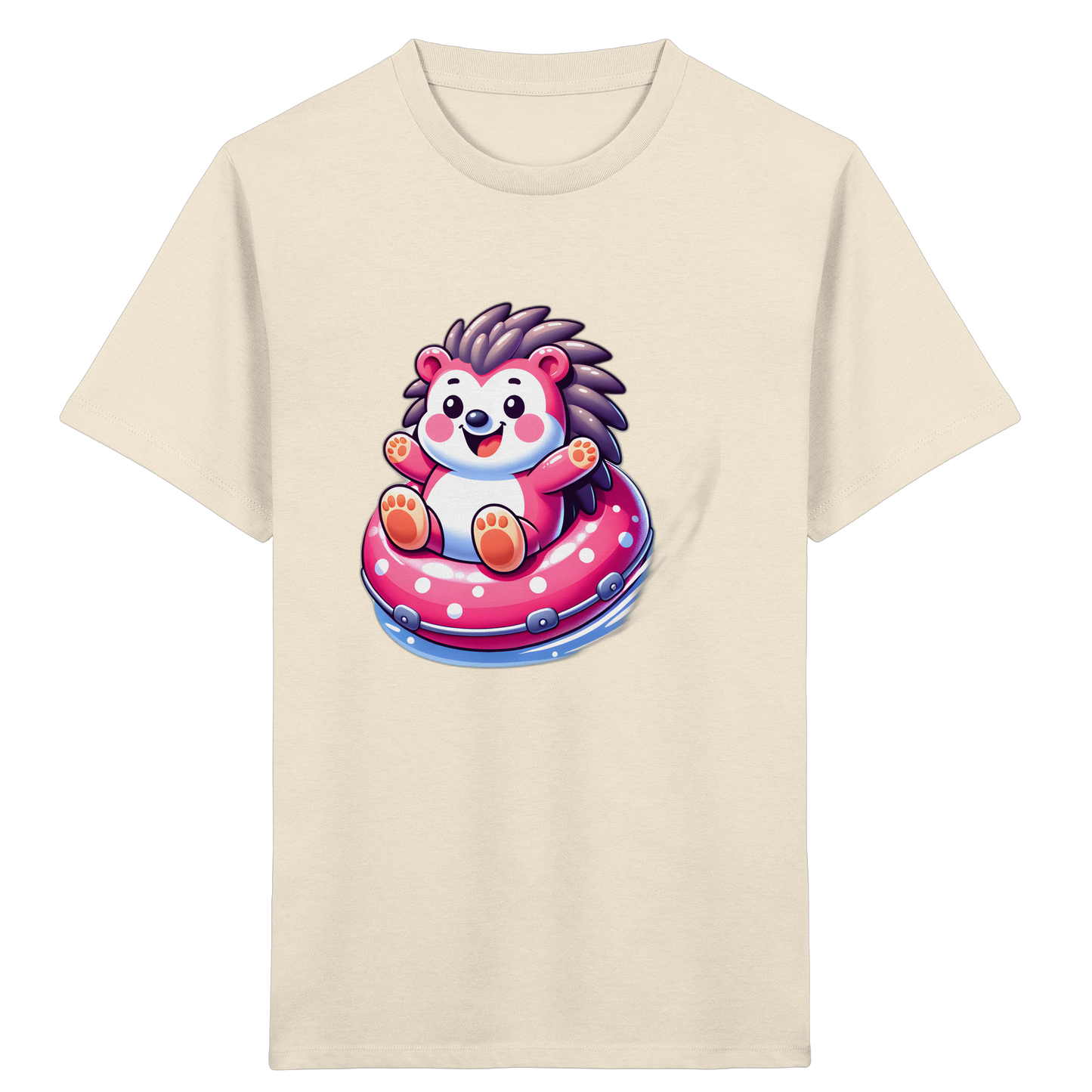 Igel im Schwimmring: Sommer-T-Shirt - Kinder Bio T-Shirt