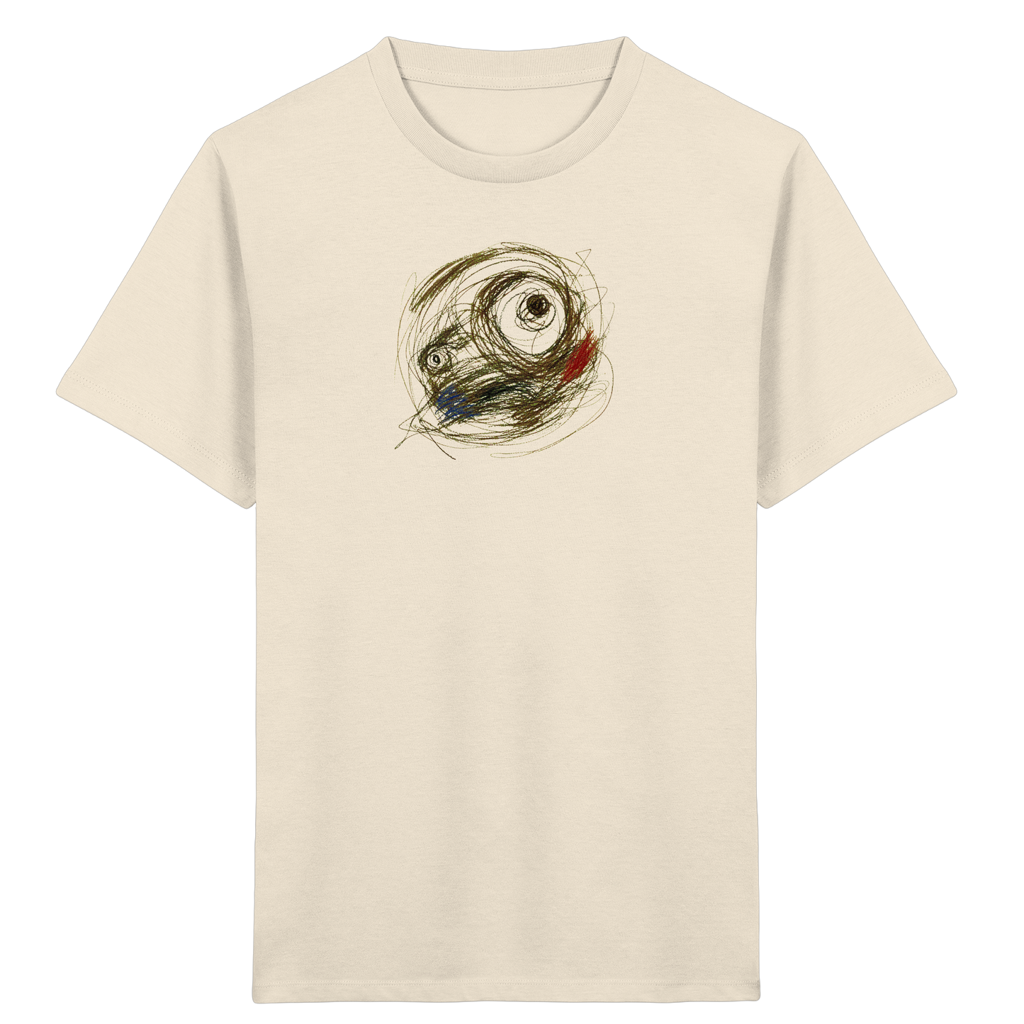 Cooles Monster T-Shirt im Scribble-Look - Kinder Bio T-Shirt