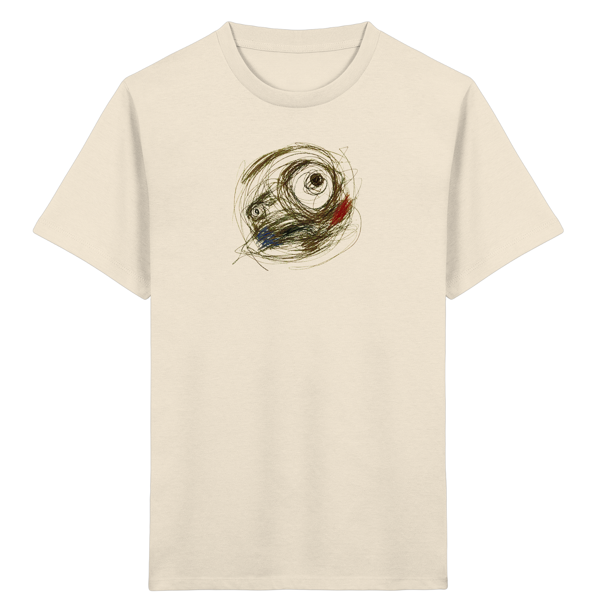 Cooles Monster T-Shirt im Scribble-Look - Kinder Bio T-Shirt