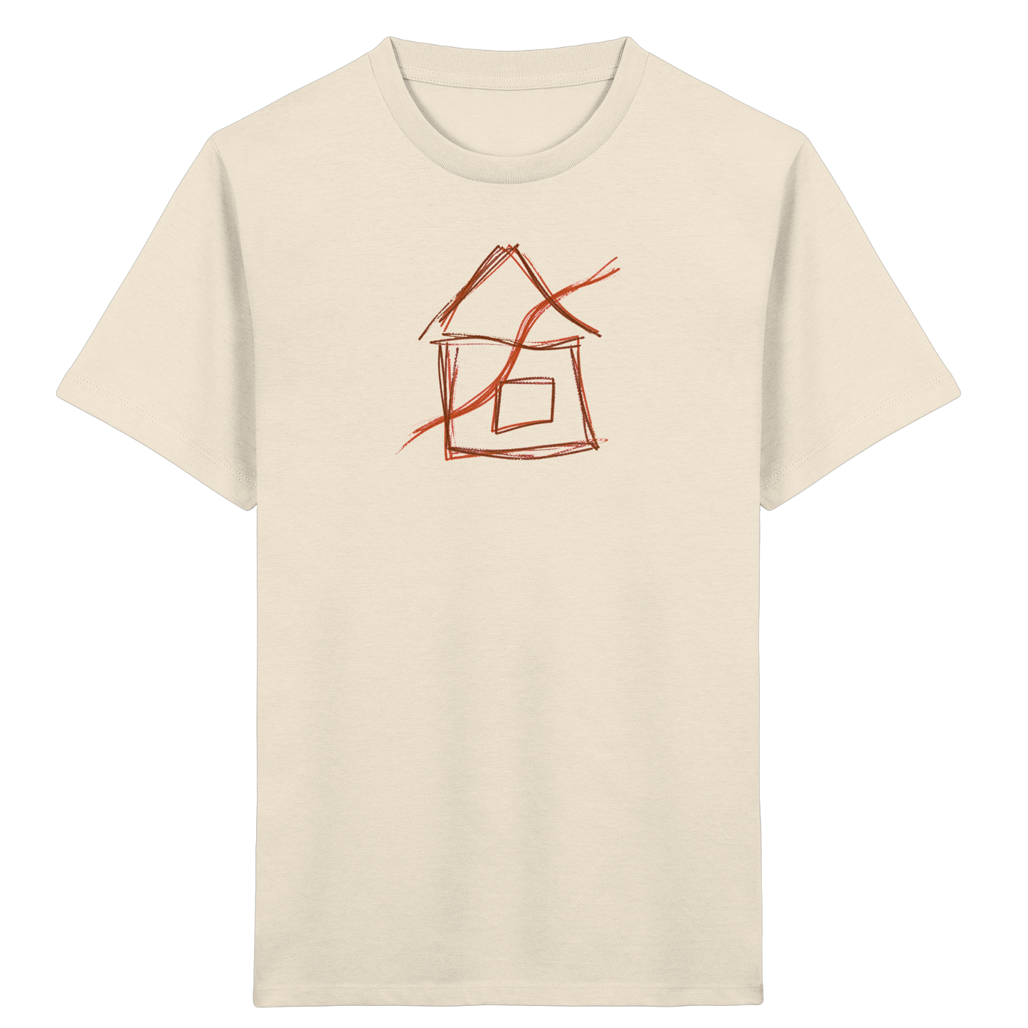 Braunes Eckenhaus Kinder T-Shirt - Kinder Bio T-Shirt