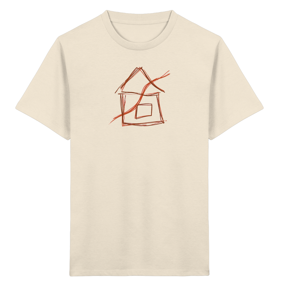 Braunes Eckenhaus Kinder T-Shirt - Kinder Bio T-Shirt