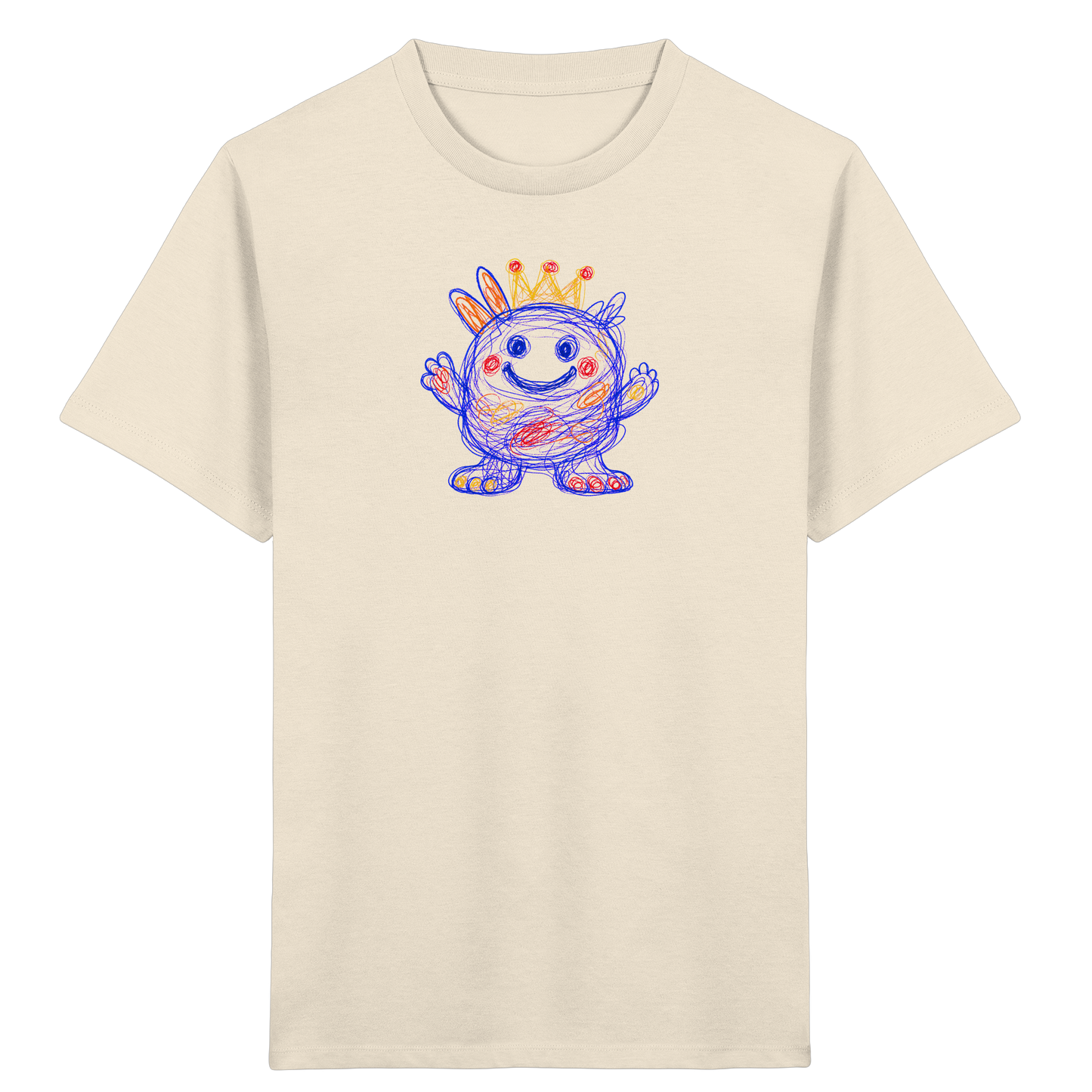 Kringelkrone Kritzelmonster Kinder Shirt - Kinder Bio T-Shirt