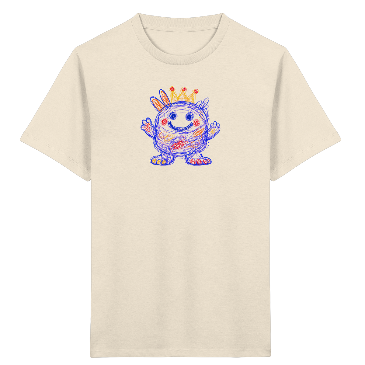Kringelkrone Kritzelmonster Kinder Shirt - Kinder Bio T-Shirt