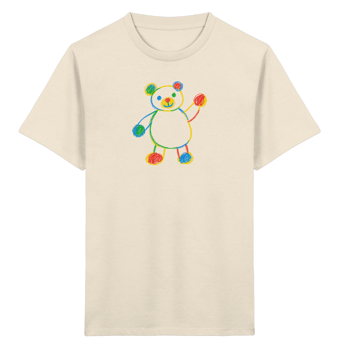 Farbpunkt-Bär für Kinder - Kinder Bio T-Shirt