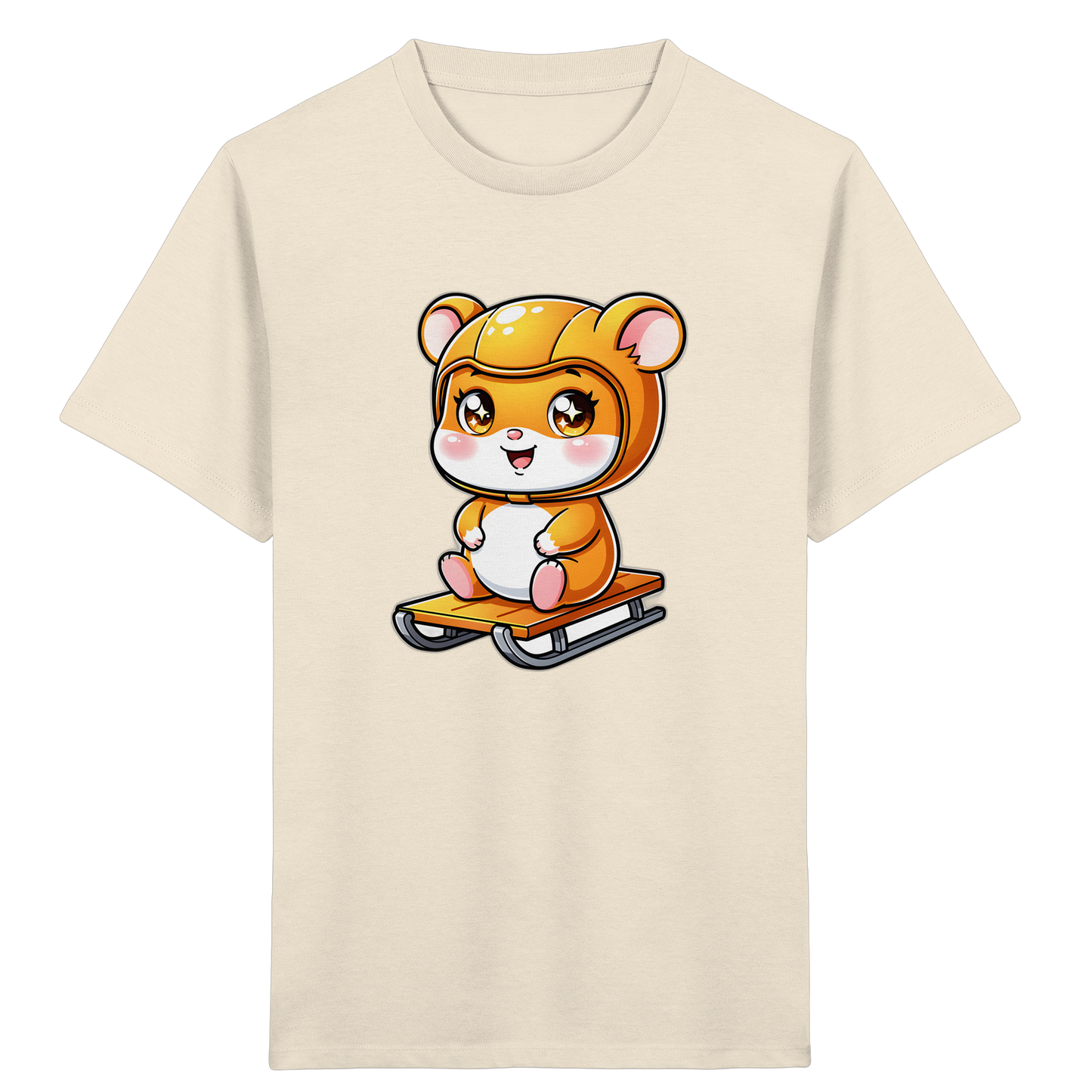 Hamster Schlittenfahrt: Cartoon T-Shirt