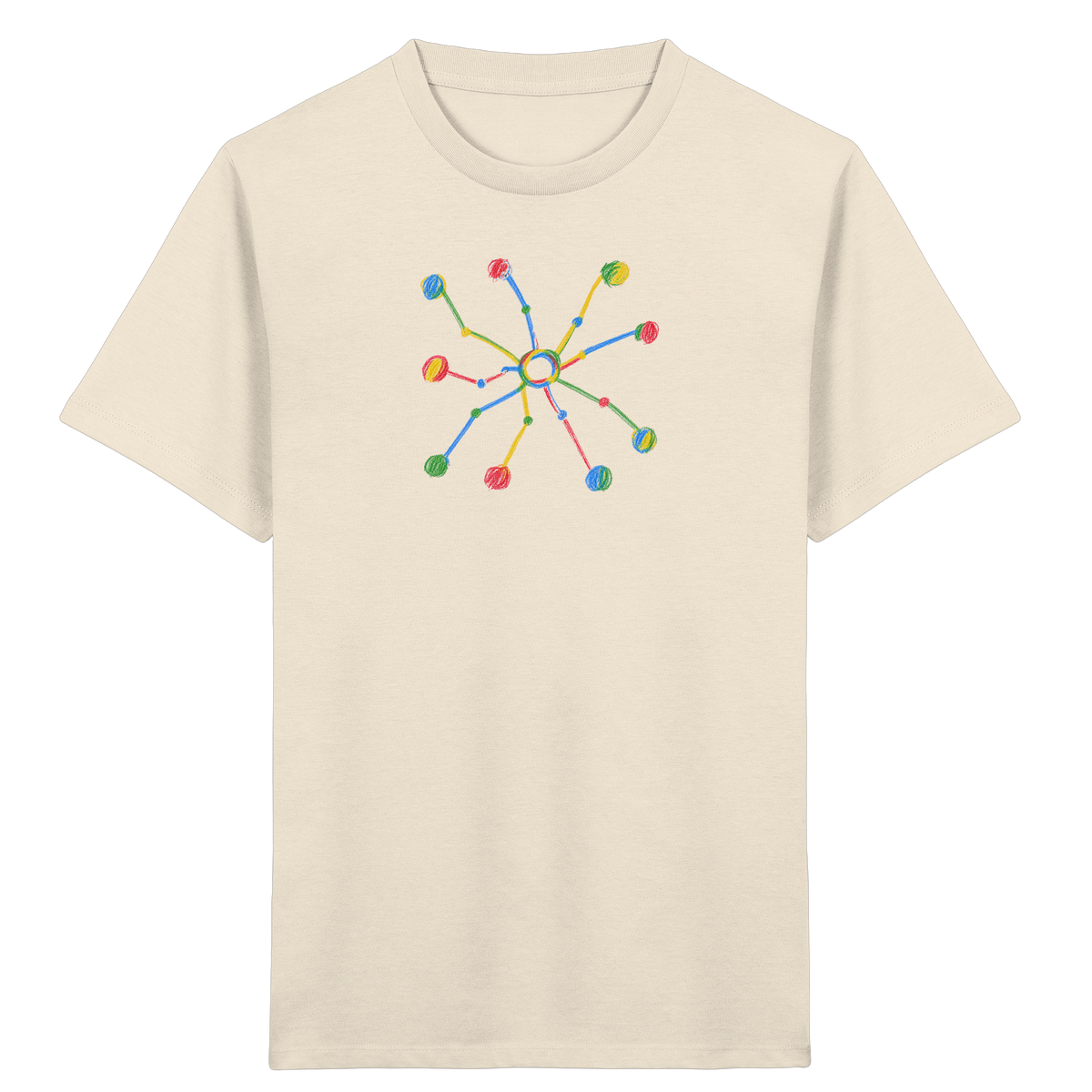Bunte Farbpunkt Spinne - Kinder Bio T-Shirt