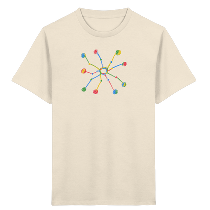 Bunte Farbpunkt Spinne - Kinder Bio T-Shirt
