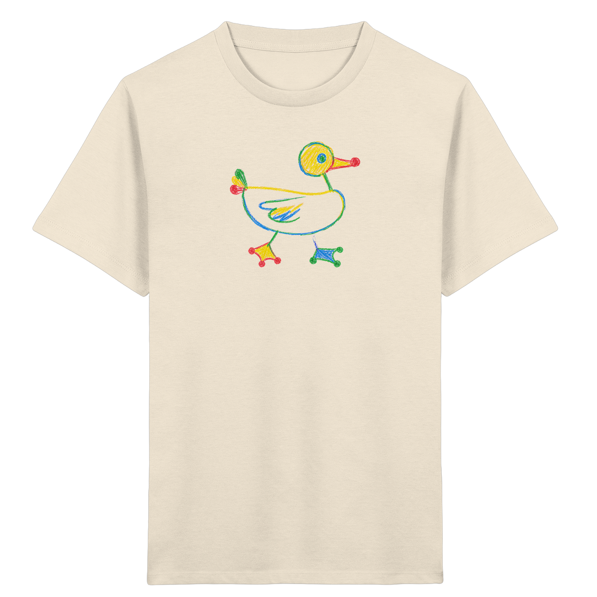 Farbpunkt Ente Kinder Motiv - Kinder Bio T-Shirt