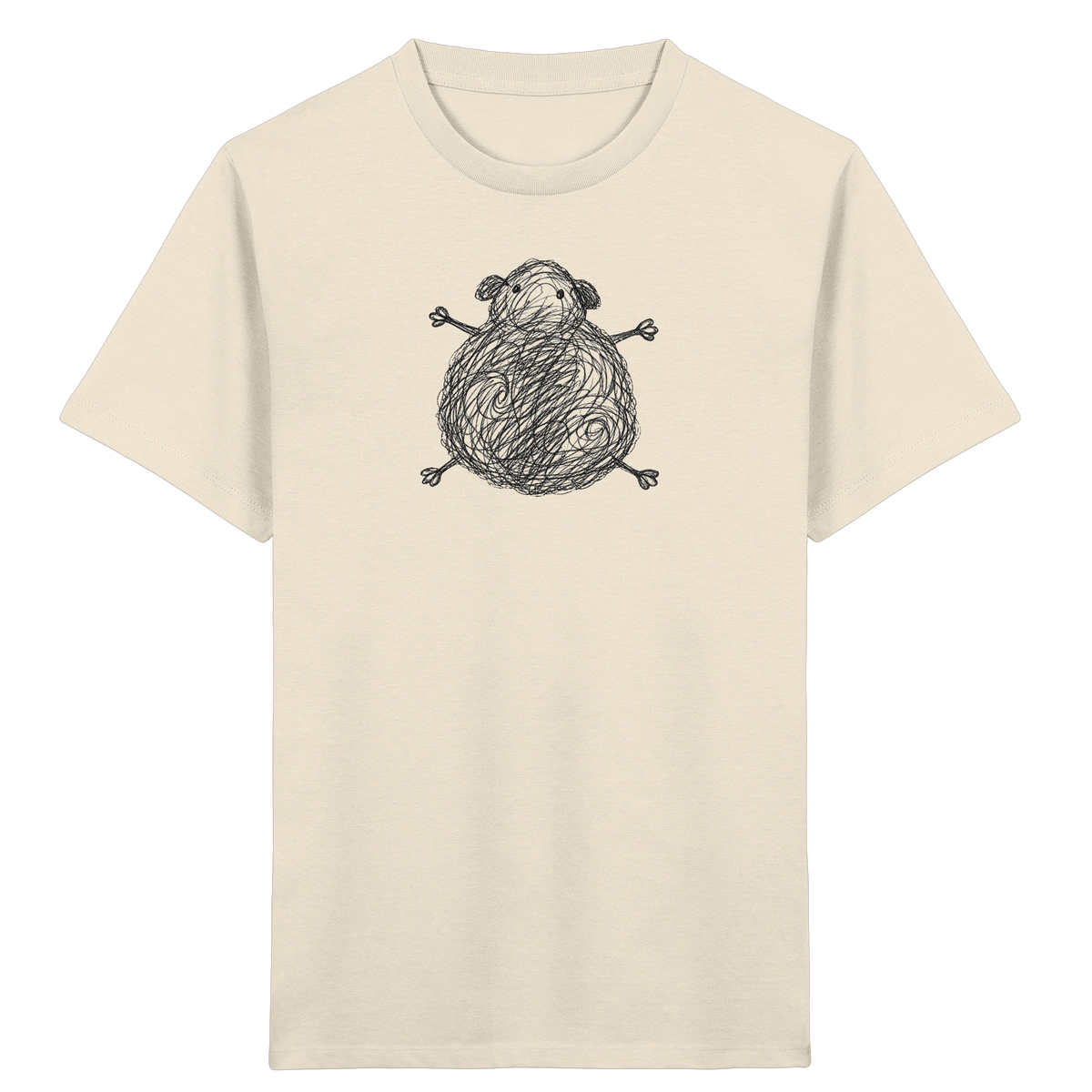 Meerschweinchen von oben - Kinder Bio T-Shirt
