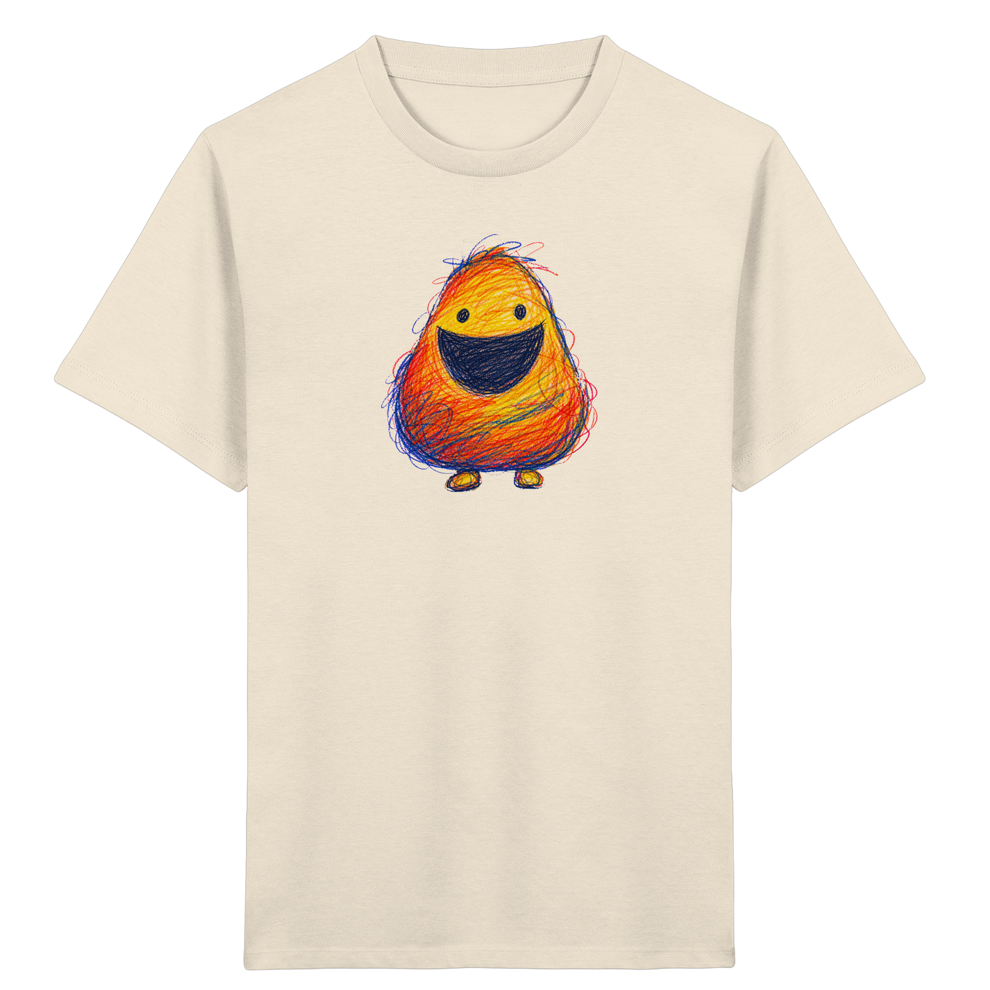 Zahnloses Grinsen Monster Shirt - Kinder Bio T-Shirt
