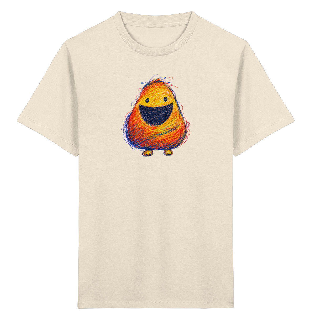Zahnloses Grinsen Monster Shirt - Kinder Bio T-Shirt