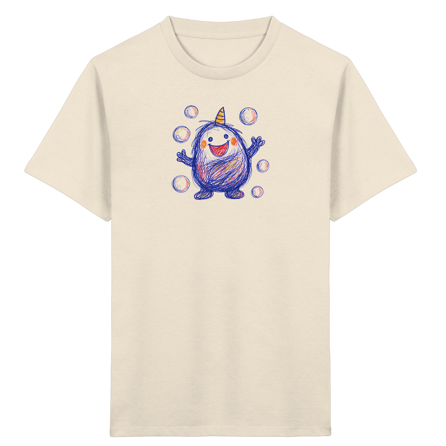 Seifenblasenmumpf mit Horn - Kinder Bio T-Shirt
