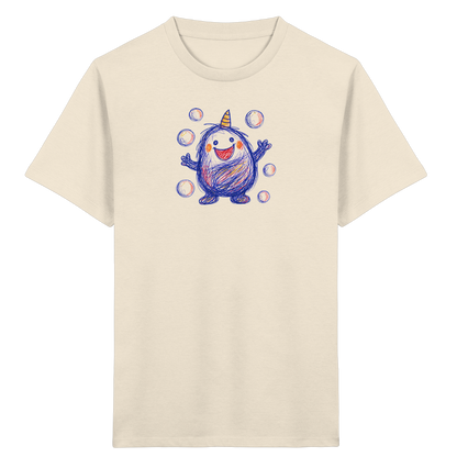 Seifenblasenmumpf mit Horn - Kinder Bio T-Shirt
