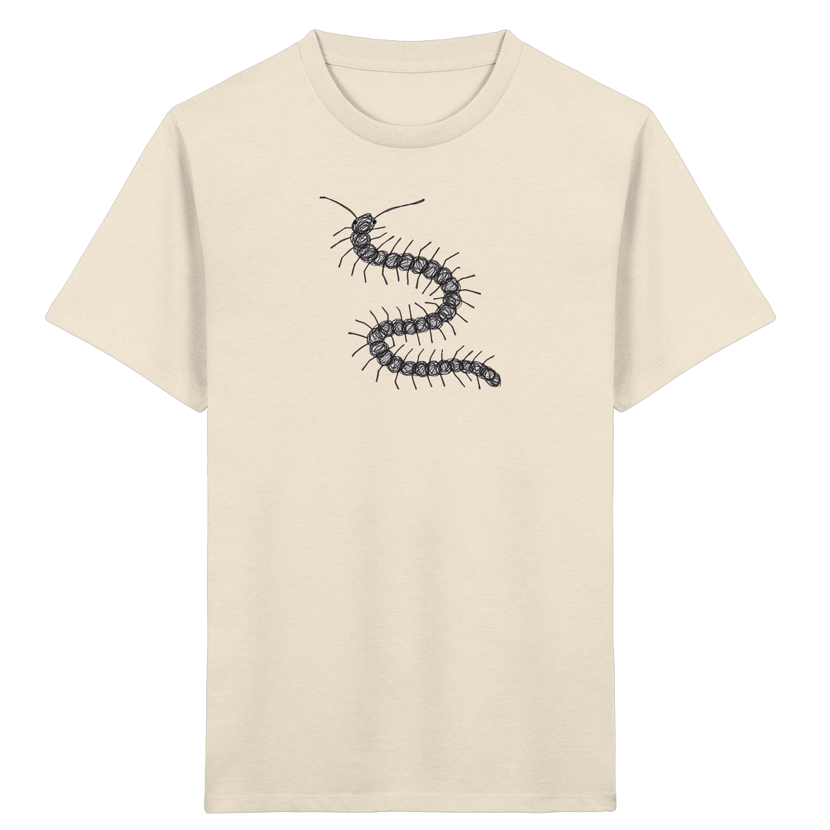 Tausendfüßer von oben - Kinder Bio T-Shirt
