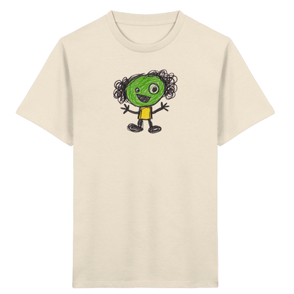 Kritzelkopf mit Ringellocken - Kinder Bio T-Shirt