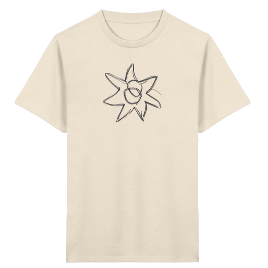 Kohlegrauer Wackelstern für Kinder - Kinder Bio T-Shirt