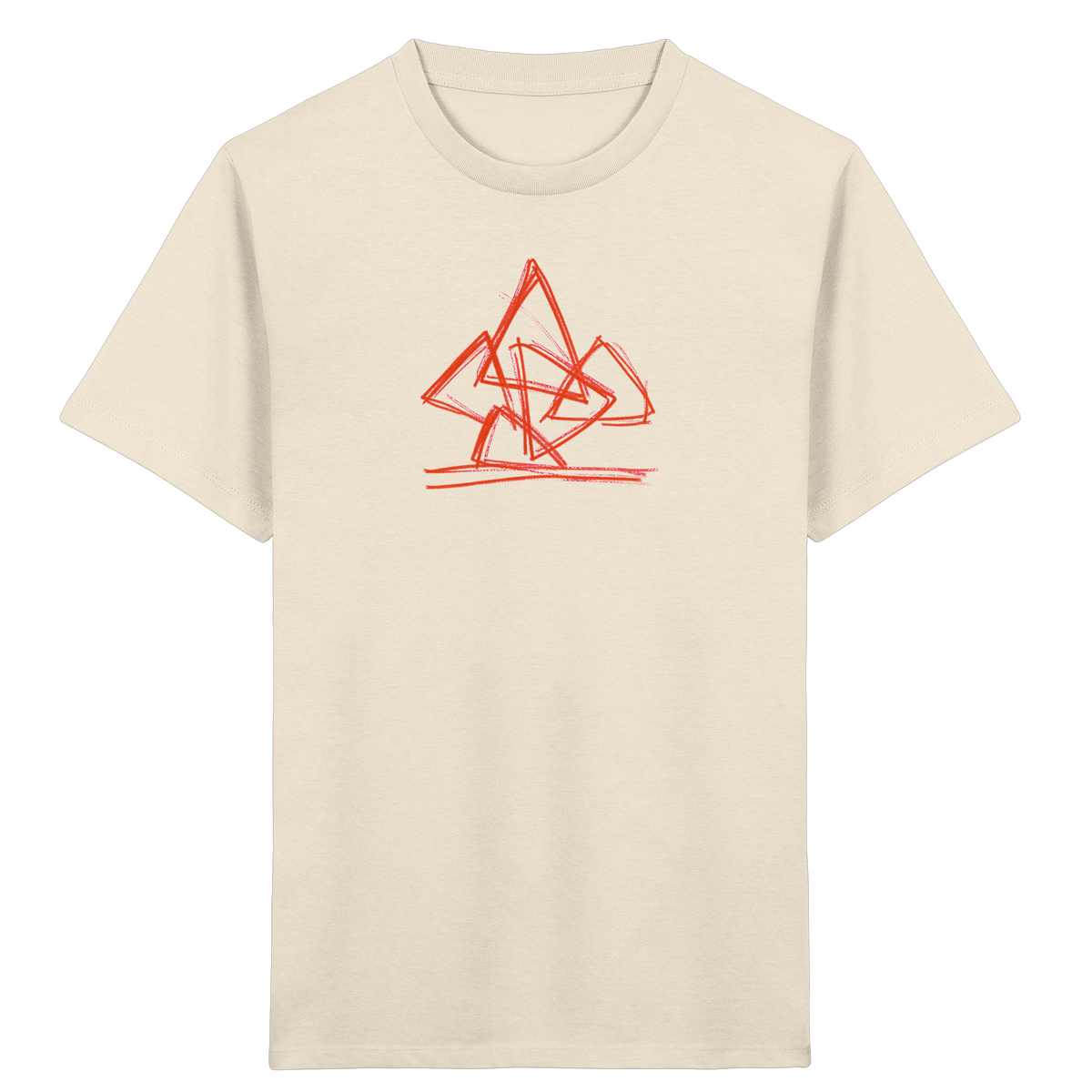 Rostoranger krummer Dreieckshaufen - Kinder Bio T-Shirt