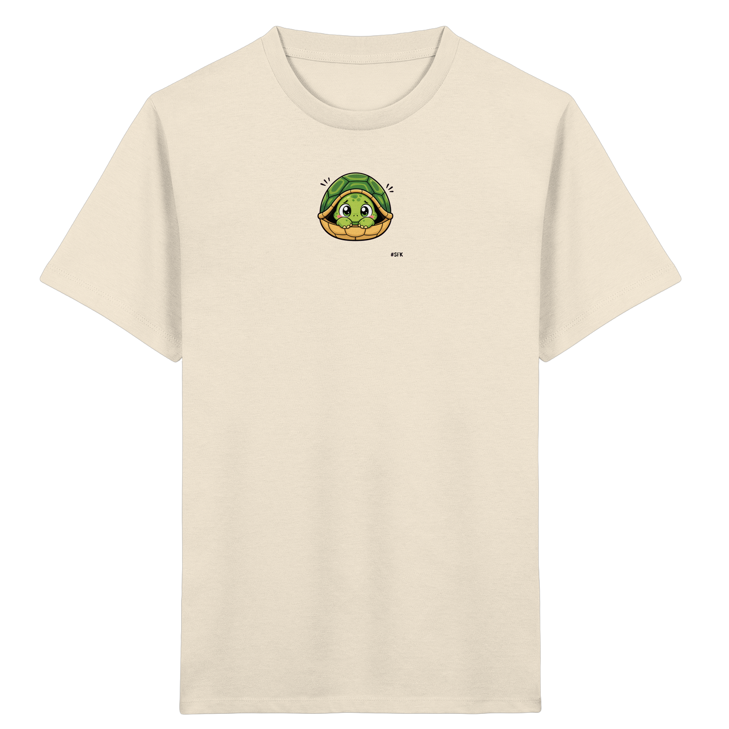Schüchterne Schildkröte: Kuscheliges T-Shirt für Kinder - Kinder Bio T-Shirt