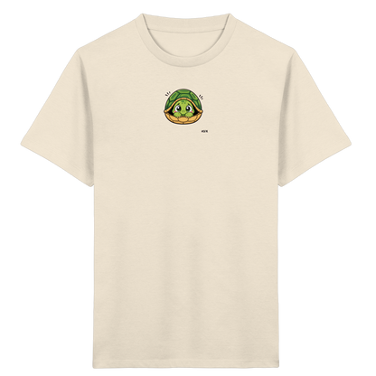 Schüchterne Schildkröte: Kuscheliges T-Shirt für Kinder - Kinder Bio T-Shirt