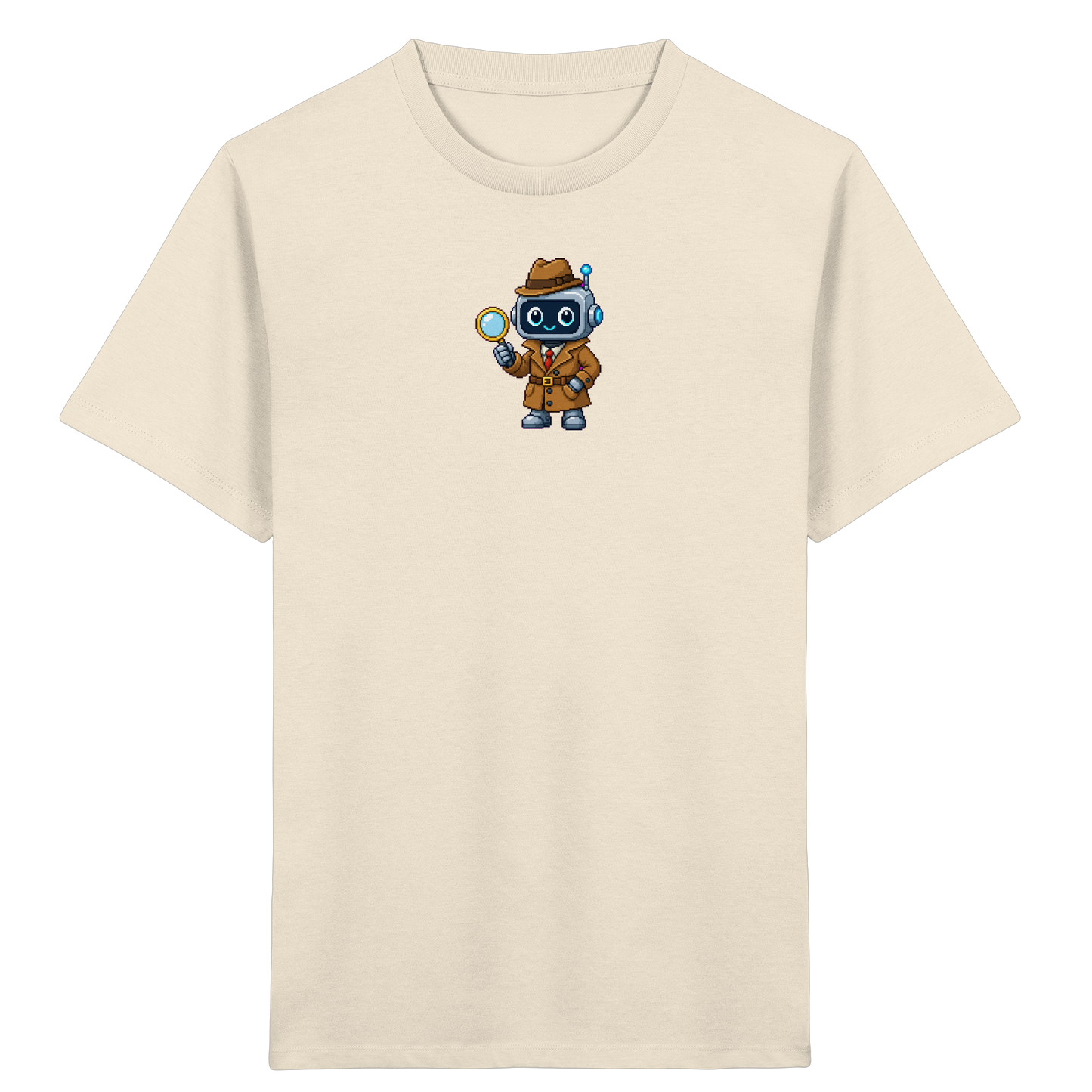 Pixel Detektiv Roboter T-Shirt für Kinder - Kinder T-Shirt