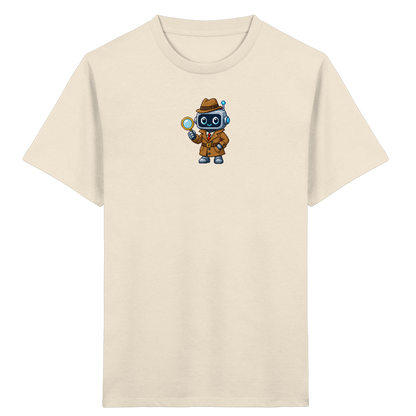 Pixel Detektiv Roboter T-Shirt für Kinder - Kinder T-Shirt