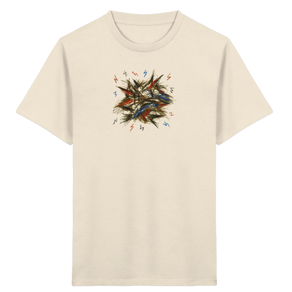 Wildes Energie T-Shirt mit Blitzen - Kinder Bio T-Shirt