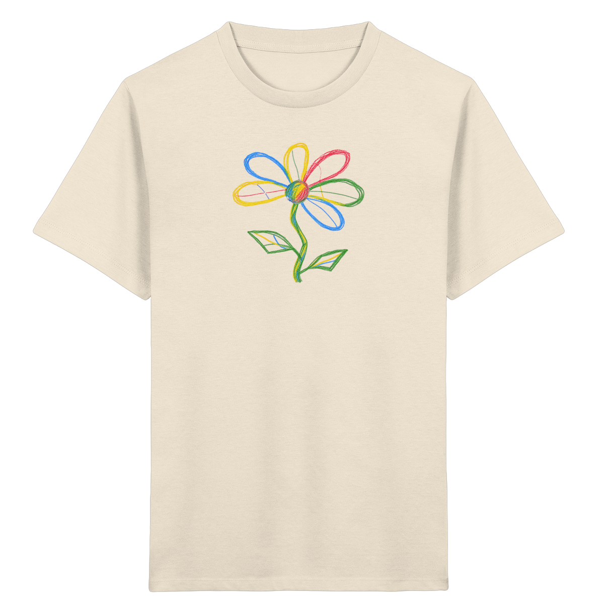 Bunte Punktblume Kinder T-Shirt - Kinder Bio T-Shirt