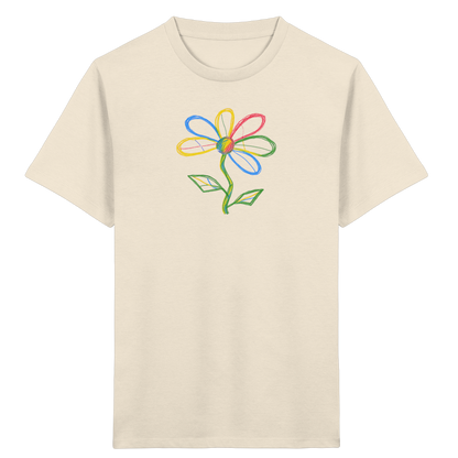 Bunte Punktblume Kinder T-Shirt - Kinder Bio T-Shirt