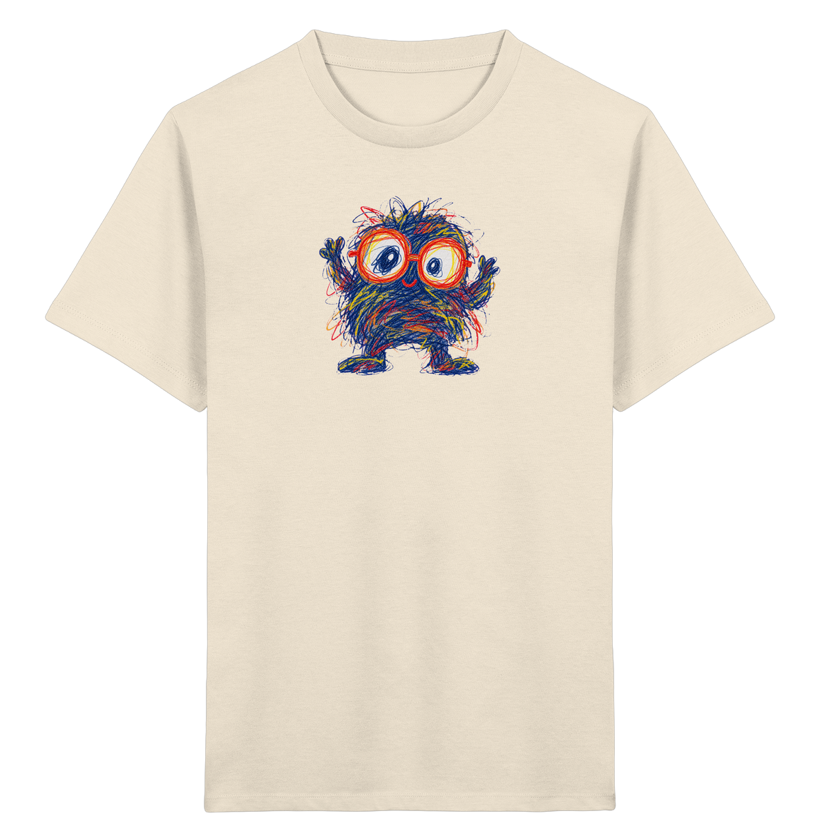 Brillenknäuel Kritzelmonster Shirt - Kinder Bio T-Shirt