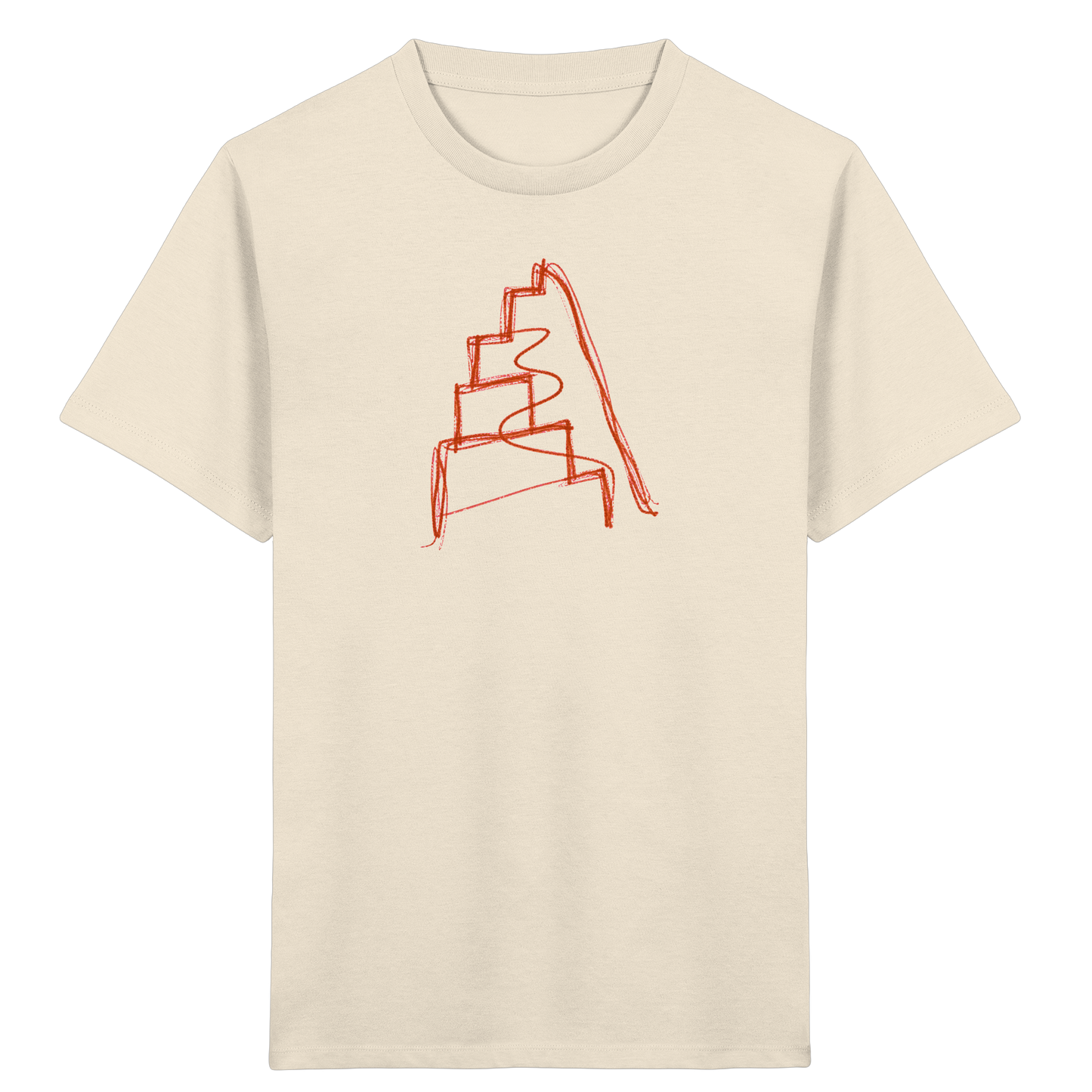 Rostbraune Wackeltreppe für Kinder - Kinder Bio T-Shirt