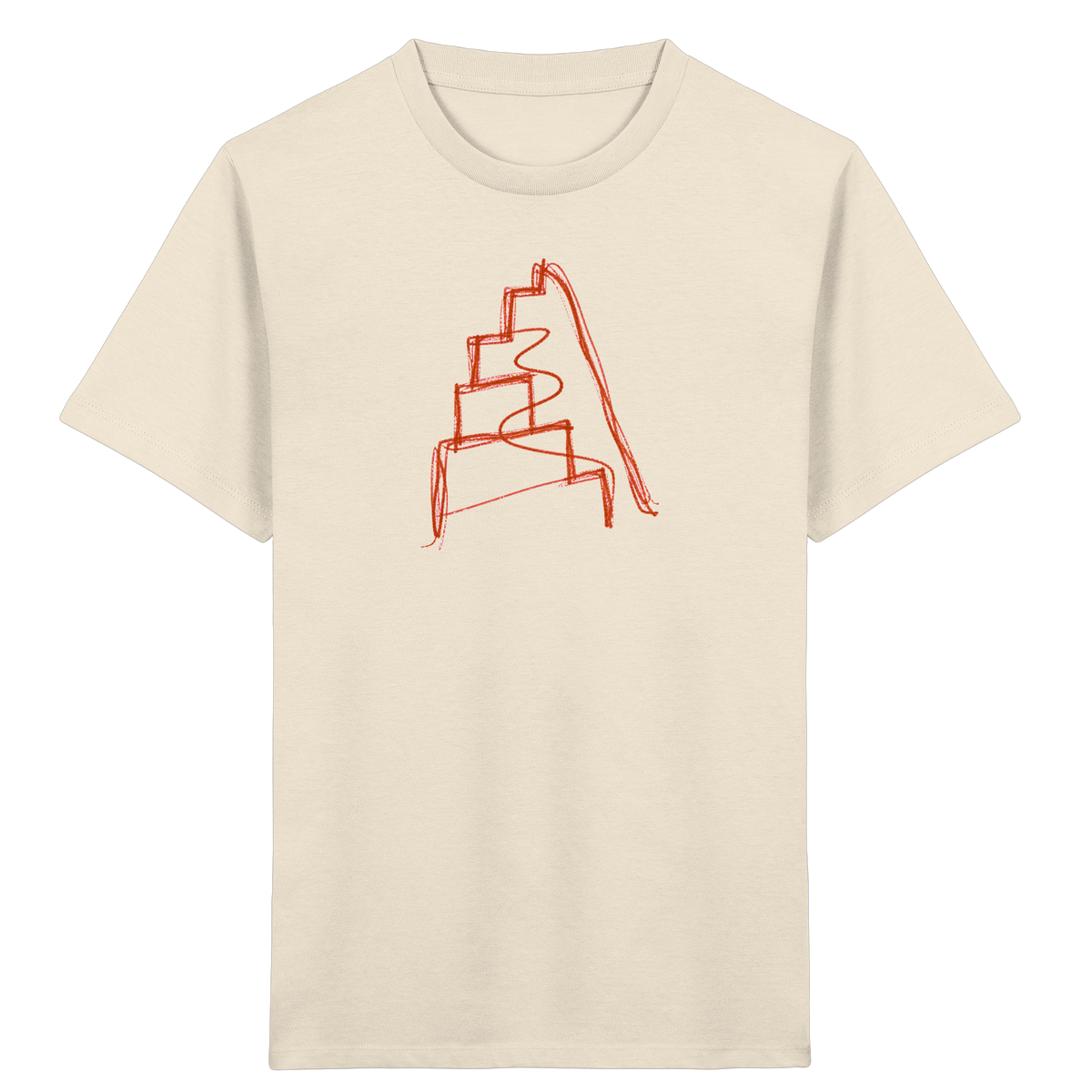 Rostbraune Wackeltreppe für Kinder - Kinder Bio T-Shirt
