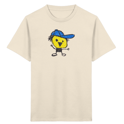 Kritzelkopf mit schiefer Mütze - Kinder Bio T-Shirt
