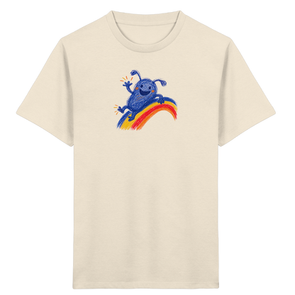 Regenbogenracker Kritzelmonster Kinder Shirt - Kinder Bio T-Shirt