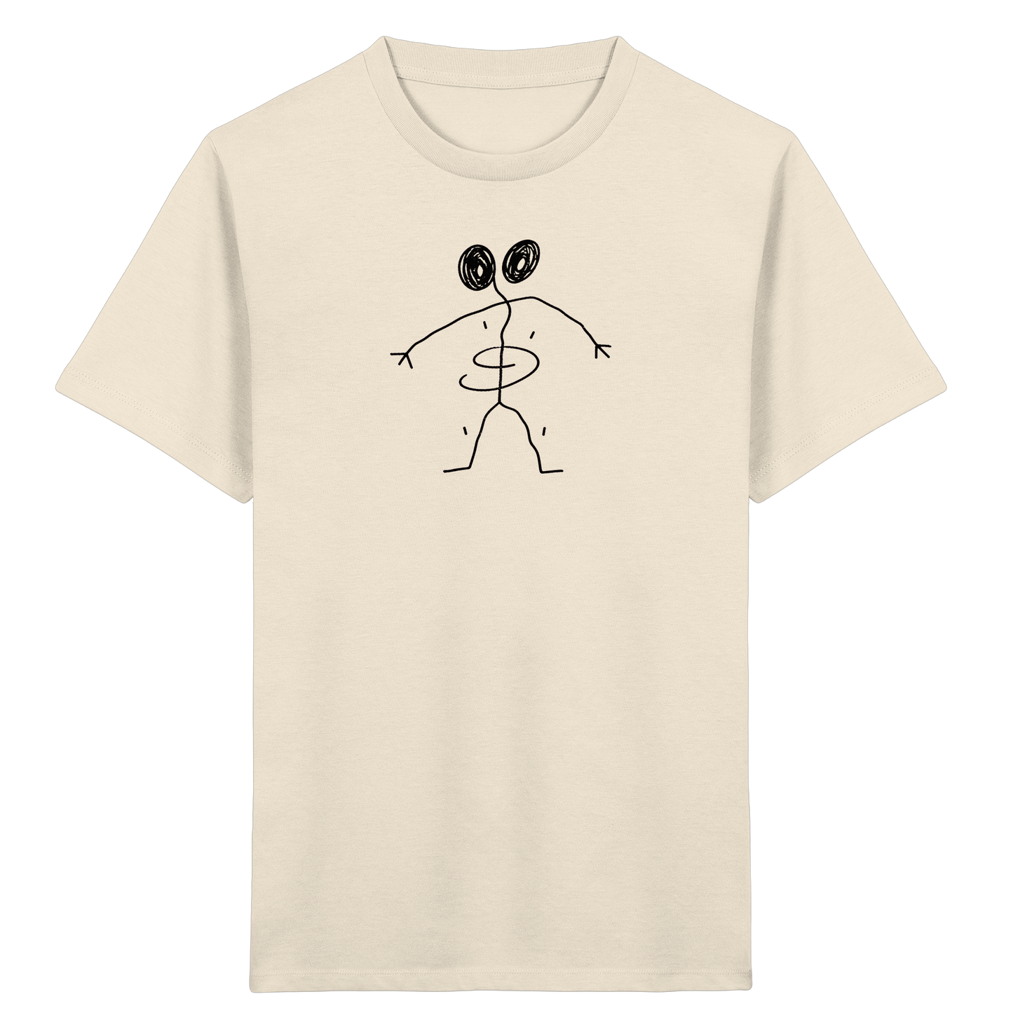 Spiraliger Linienfreund für Kinder - Kinder Bio T-Shirt