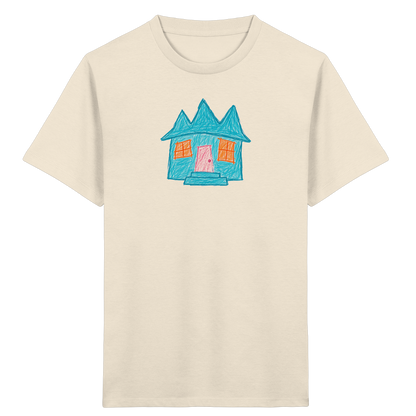 Türkises Zickzackhaus Kinder Shirt - Kinder Bio T-Shirt
