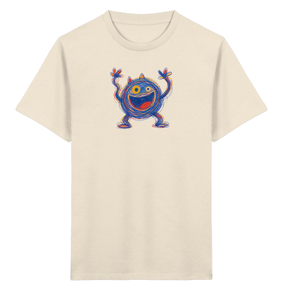 Fröhliches Wirbelmonster Shirt - Kinder Bio T-Shirt