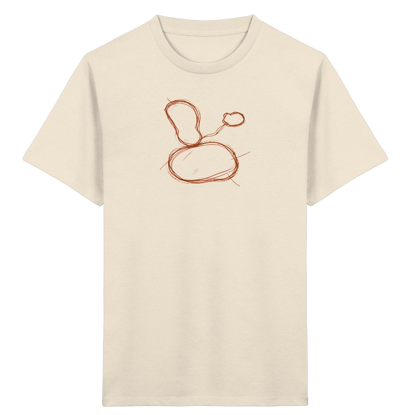 Kastanienbraune Formenfamilie Shirt - Kinder Bio T-Shirt