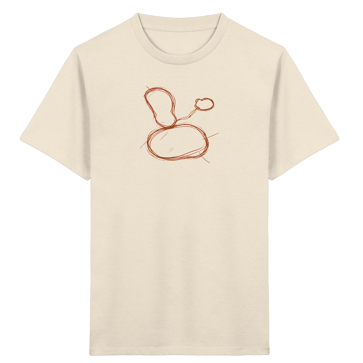 Kastanienbraune Formenfamilie Shirt - Kinder Bio T-Shirt
