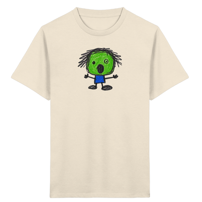 Kritzelkopf beim Staunen - Kinder Bio T-Shirt