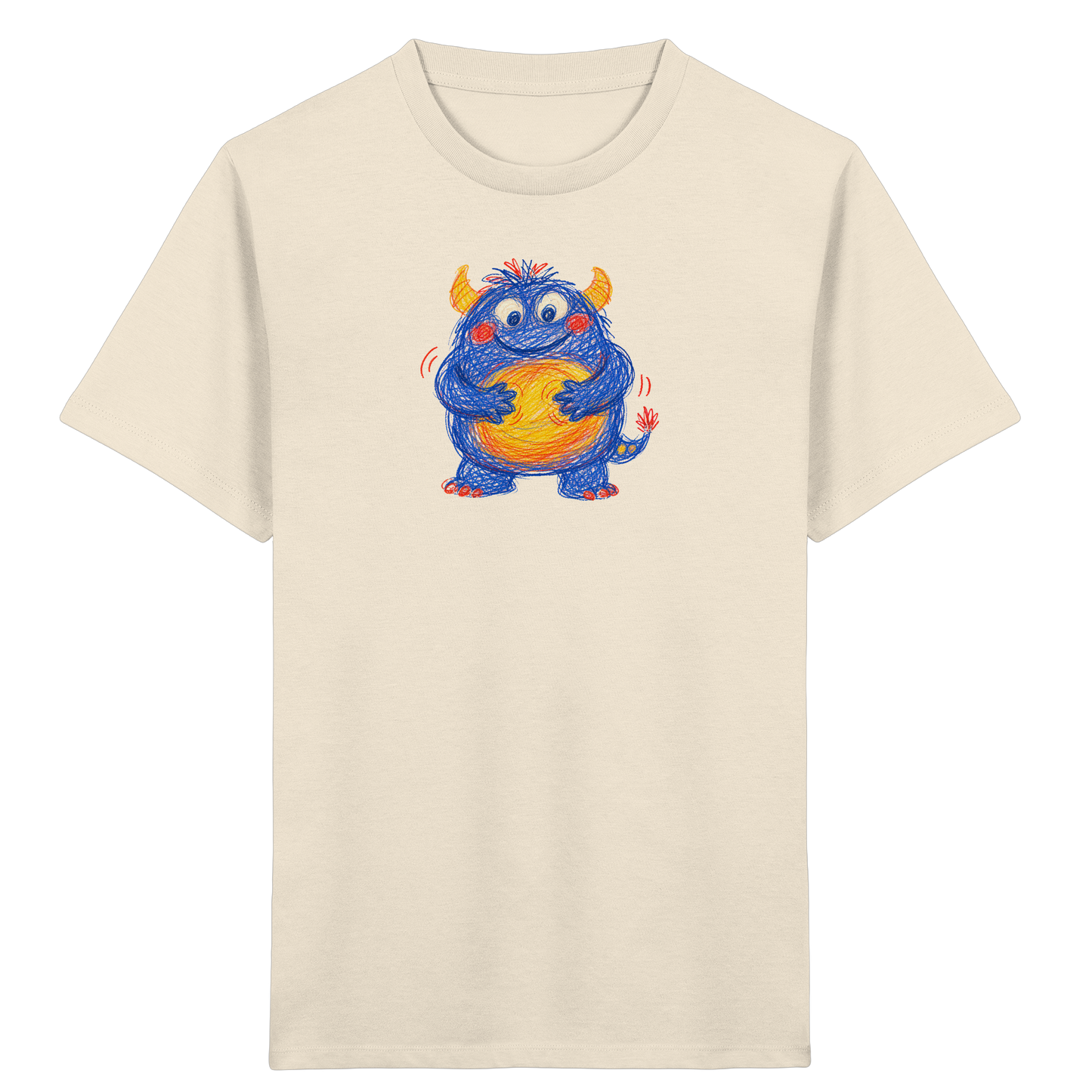 Bauchklopfer Monster Kinder Shirt - Kinder Bio T-Shirt
