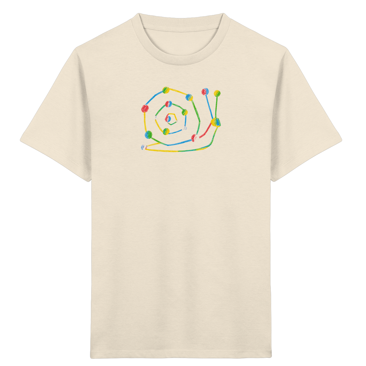 Farbpunkt Schnecke Kinder Shirt - Kinder Bio T-Shirt