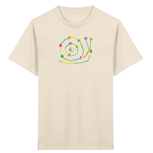 Farbpunkt Schnecke Kinder Shirt - Kinder Bio T-Shirt