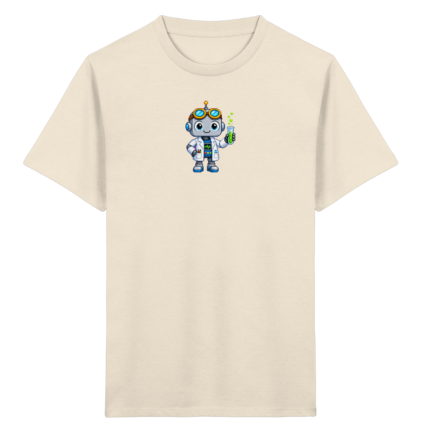 Pixel Roboter Wissenschaftler: Fröhliches Kinder T-Shirt - Kinder T-Shirt