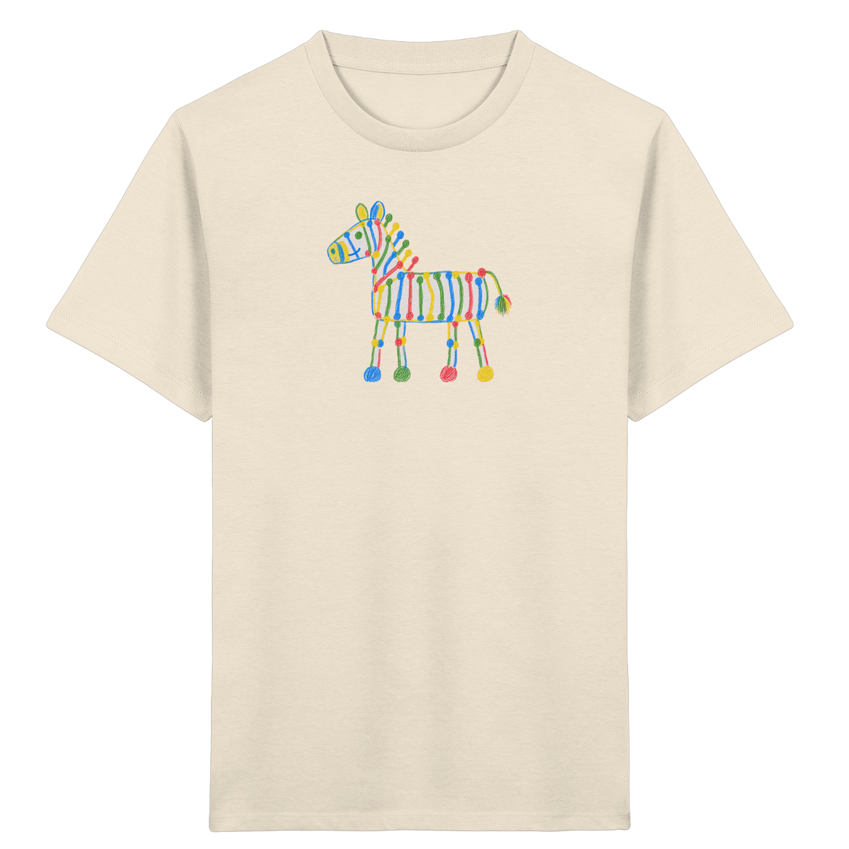Farbpunkt Zebra für Kinder - Kinder Bio T-Shirt