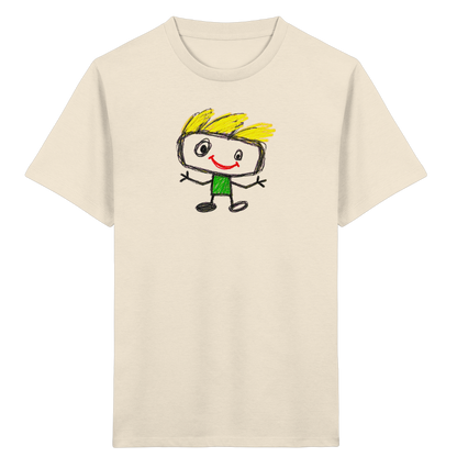 Kritzelkopf mit Windhaar - Kinder Bio T-Shirt
