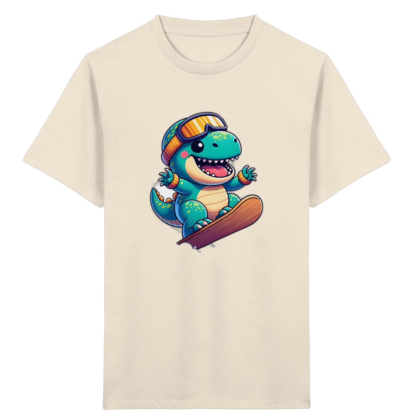 Dino Snowboard T-Shirt: Abenteuer pur!