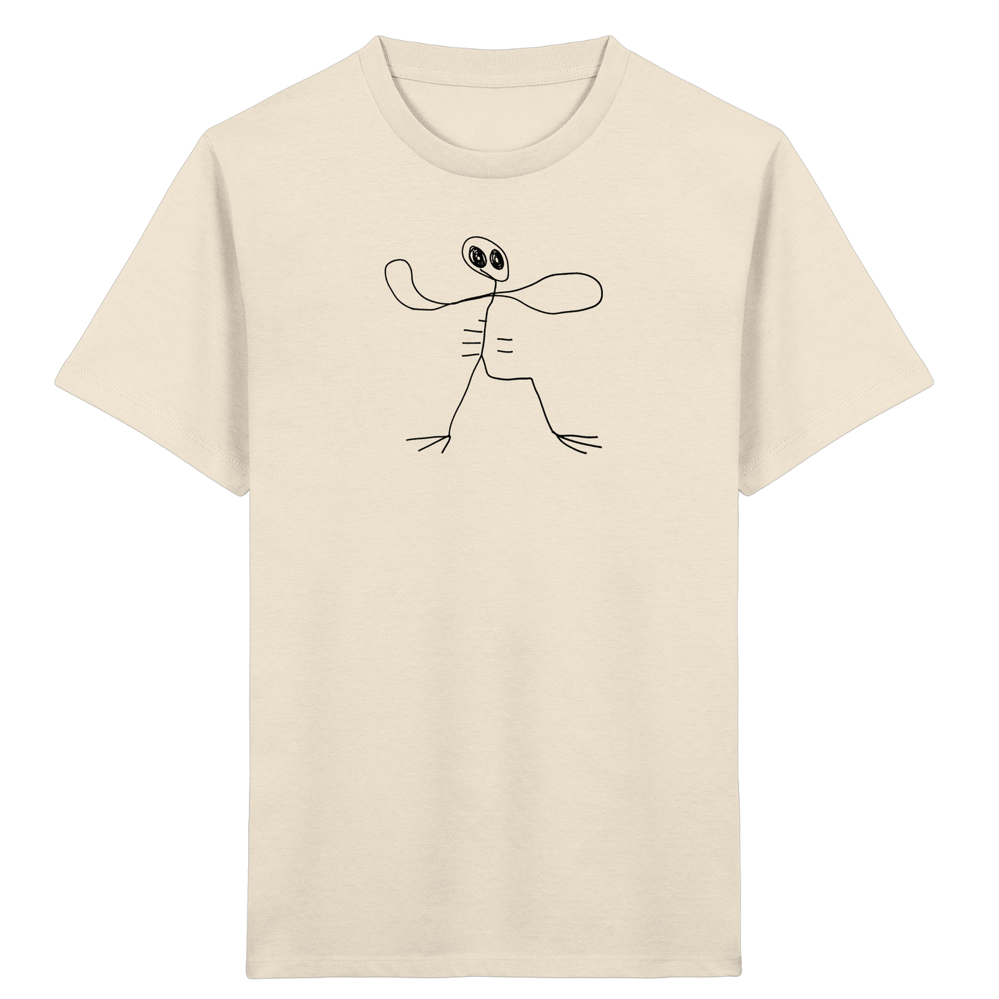 Kinder T-Shirt – Tropfenkopf mit Stelzenbeinen