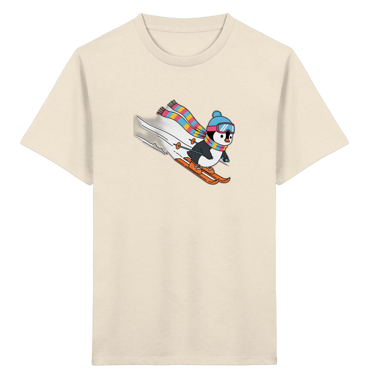 Fröhlicher Pinguin: Ski Abenteuer T-Shirt