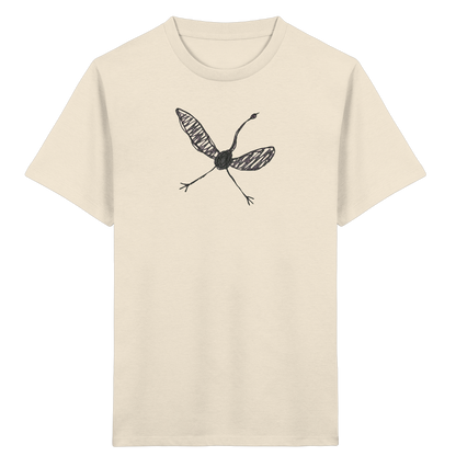 Kranich von oben - Kinder Bio T-Shirt
